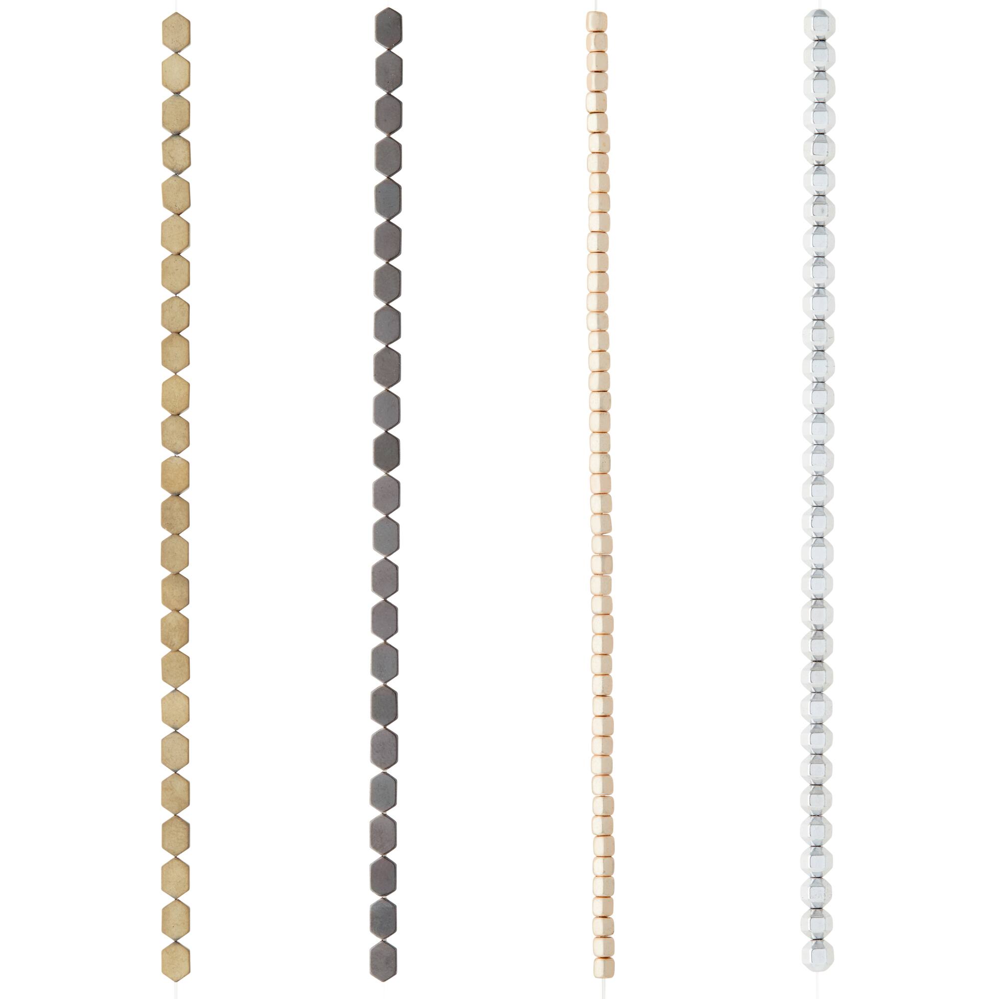 Metallic Hematite Mix Beads by Bead Landing™